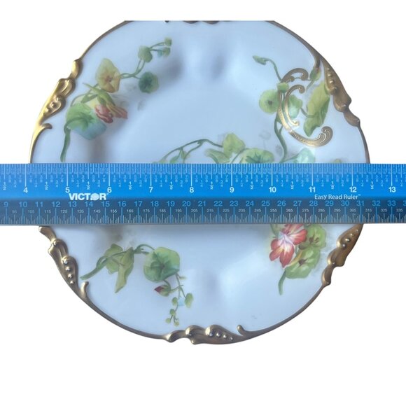 Jean J Pouyat Limoges France Floral Plate 8.5" Art Nouveau Porcelain Gold Moriag - Picture 8 of 8